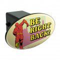 The Flash Be Right Back Oval Tow Trailer Hitch Cover Plug Insert