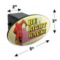 The Flash Be Right Back Oval Tow Trailer Hitch Cover Plug Insert