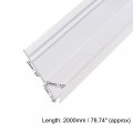 Frameless Glass Shower Door Sweep Bottom Side Seal Strip H-type With 20mm Drip Rail 12mm 2000mm Length Duo Er