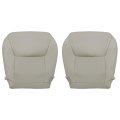 Front Driver And Passenger Side Bottom Replacement Seat Covers Tan Perforated Microfiber Leather For Lexus Lx570 2008 2009 2010 