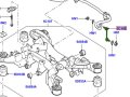 Rear Stabilizer Bar Link For Range Rover 03-12 Set Of 2 Lr030048 Lemforder