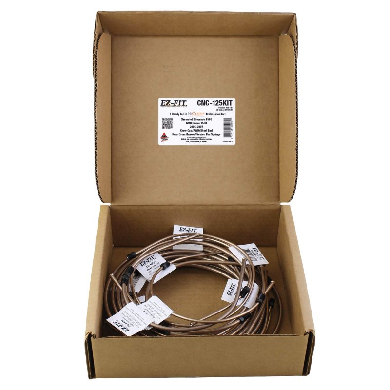 Ez-fit Nicopp Complete Brake Line Kit Silverado 1500 Sierra 2005-2007 Crew Rwd Short Cnc-125kit