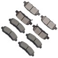 Ceramic Brakes Pads Quick Stop Front Rear Brake Pad Fit For 2009-2014 2016 2017 Nissan Maxima 