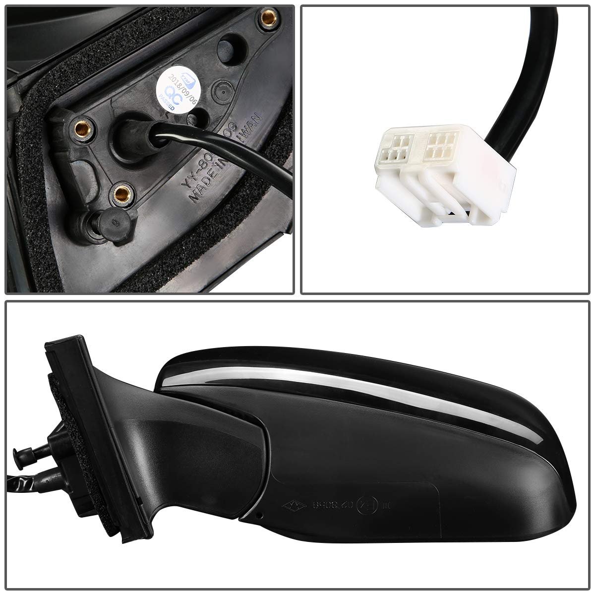 Auto Dynasty To1320264 Oe Style Powered Driver Left Side View Door Mirror Compatible With Toyota Rav4 09-12