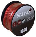 Soundbox Connected 8 Gauge Red Amplifier Amp Power Ground Wire 250 Feet Superflex Cable Spool 
