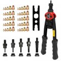 Vislone 12in Labor-saving Hand Riveter Bt-606 Double Insert Manual Rivet Machine Riveting Tools With Nuts