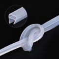 Uxcell Frameless Glass Shower Door Sweep 137 8 Long For 1 2 12mm U-type Bottom Side Seal Strip