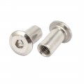 Uxcell M6x15mm Female Thread Hex Socket Head Barrel Nut Furniture Fittings 16pcs