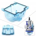 Fsfy Carburetor Clear Bottom Transparent Float Bowl Plastic Shell Blue For Pwk Big Bore Carb