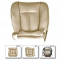 Autokay Driver Side Bottom Perforated Leather Seat Cover Tan For Ford F150 Lariat 2011-2014