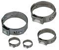 50 Pcs Stainless Steel Single Ear Hose Clamps 1-1 8 Or 28 6mm 
