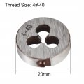 Uxcell 4-40 Unc Round Die Machine Thread Right Handing Alloy Tool Steel Screw Thread Cutting 2pcs