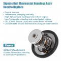 Uxcell No Xs7q8575aa Lr004618 Car Engine Coolant Thermostat Housing Assembly For Ford Transit Mk6 Mk7 Mk8