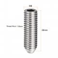 Uxcell Ball Point Set Screws M8 X 25mm 304 Stainless Steel Metric Spring Hex Socket Screw 8pcs