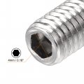 Uxcell Ball Point Set Screws M8 X 25mm 304 Stainless Steel Metric Spring Hex Socket Screw 8pcs