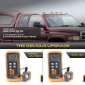 Vipmotoz 5pc Full Led Chrome Roof Cab Clearance Running Lights Compatible With 1999-2001 Dodge Ram 1500 2500 3500 Housing Clear