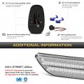 Vipmotoz 5pc Full Led Chrome Roof Cab Clearance Running Lights Compatible With 1999-2001 Dodge Ram 1500 2500 3500 Housing Clear