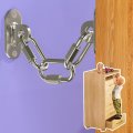 Skysen 4 Pack Furniture Anchors For Baby Proofing Anti Tip Wall Straps Stronger Welded Brackets Upgraded Chain Design Anti Fa-4 