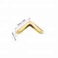 Uxcell Metal Book Corner Protectors Edge Cover Guard 15 X 3mm Gold Tone 100pcs