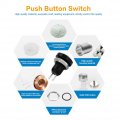 Qiilu Momentary Push Button Switch 1a 24v 8mm 3 10 Mini Waterproof Car Power Aluminium Alloy Black Shell