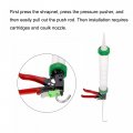 Uxcell Manual Sausage Caulking Gun Abs Sealant Cartridge Tube Caulk Applicator 600ml 20oz 12 1 Thrust Rate With Cones Nozzles