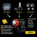 Opp Ulite Motorcycle Led Fog Lights 3000k Amber Yellow 6500k White Driving 24w 3000lm Ip65 High Low Beam Avoiding Blinding