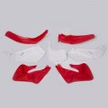 Hecasa Restyle Plastic Kit Complete Set Compatible With Honda Cr250 Cr250r 1997 1998 1999 Red White