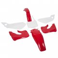 Hecasa Restyle Plastic Kit Complete Set Compatible With Honda Cr250 Cr250r 1997 1998 1999 Red White