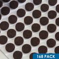 Rok Hardware Heavy Duty Self-adhesive Felt Pad Bumpers 3 8 Diameter 1 Height Round Brown Pack Of 168 Rokfeltp38brn 
