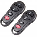 2x Keyless Entry Remote Key Fob Pair Clicker Transmitter 4 Buttons Replacement Fit For Chrysler Dodge Jeep Series Gq43vt17t 