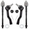 Boxi 4pcs Front Inner Outer Tie Rod Set Fit For Infiniti Fx35 2003-2008 Fx45 Base Sport Utility 4-door 3 5l 4 Ev800302 Es800428 