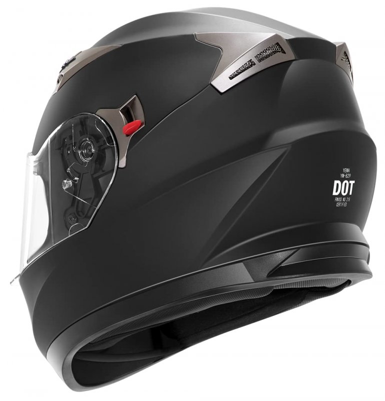 Motorcycle Full Face Helmet Dot Approved Yema Ym-829 Motorbike Moped Street Bike Racing Casco Moto With Sun Visor For Adult