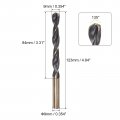 Uxcell 2pcs Jobber Drill Bits 9mm 0 354 Black Nitride Gold Titanium Coated M2 High Speed Steel Hss Twist For Stainless Aluminum