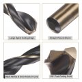 Uxcell 2pcs Jobber Drill Bits 9mm 0 354 Black Nitride Gold Titanium Coated M2 High Speed Steel Hss Twist For Stainless Aluminum