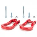 Weileite Front Bumper Tow Hook Shackles Chevy Silverado 1500 2019 2020 2021 2022 Replace 84280202 2pcs Red 