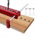 Woodworking Drill Guide Hole Jig Wood Dowel Punch Locator 10 In 1 45a 90a Aluminum Alloy For