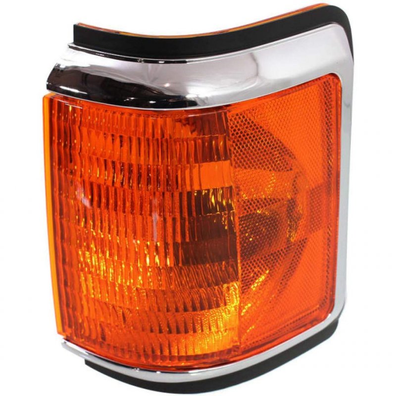 Ford Bronco Corner Light 1987 88 89 90 1991 Driver And Passenger Side Pair Set Amber Lens W Trim Fo2520108 Fo2521106 E9tz13201e