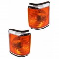 Ford Bronco Corner Light 1987 88 89 90 1991 Driver And Passenger Side Pair Set Amber Lens W Trim Fo2520108 Fo2521106 E9tz13201e 