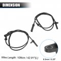 Uxcell 2pcs Rear Left Right Abs Wheel Speed Sensor For Bmw X5 2007-2018 X6 3 0l 4 4l 2008-2019 No 34526771777