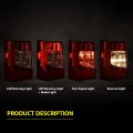 Led Rear Tail Light Lamps With Bulbs For Chrysler Town And Country 2011 To 2016 Driver Passenger Side Ch2800198 Ch2801198