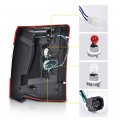 G-plus Led Rear Tail Lights Lamps Left Right W Bulbs Compatible With Chrysler Town Country 2011-2016 Ch2800198 Ch2801198