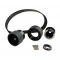 Adlerspeed Black Gilmer Belt Drive Pulley Kit Compatible With Mazda 12a 13b 15mm Rx7 Fd Fc Rx3