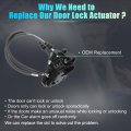Front Left Driver Side Power Door Lock Actuator Motor With Cable For Hyundai Sonata 2008-2010 Latch Assembly Replace No