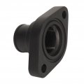 Qiilu Water Neck Thermostat Housing Straight Up Aluminium Alloy 8457bk Replacement For Sbc Bbc 327 350 396 454