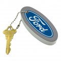 Graphics More Ford Motor Company Blue Oval Logo Floating Keychain Foam Fishing Boat Buoy Key Float 