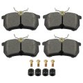 Rear Brake Pads D886-7763 For 2014-2019d Fiesta 2001-2007 Ford For Focus 4pc Brake Pads D886-7763 For 2014-2019d Fiesta 