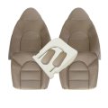 Driver Passenger Bottom And Top Lean Back Replacement Leather Seat Covers Foam Cushion Armrest Cover Tan For Ford F250 350 450 