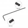 Uxcell 5 64 Ball End Hex Key Wrench L Shaped Long Arm Cr-v Repairing Tool Black