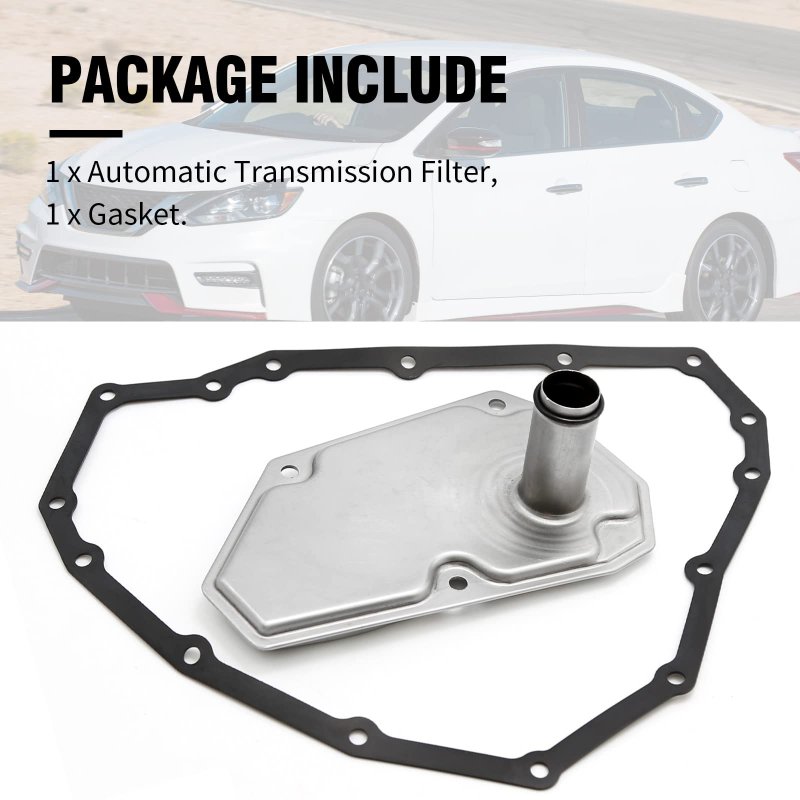 31728-3jx0a 31726-6a00a 31728-3jx0c Transmission Filter Oil Pan Gasket Set Replacement For Nissan Sentra 2013-2018