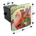 Christmas Holiday Here Comes Santa Claus Graphic Tow Trailer Hitch Cover Plug Insert